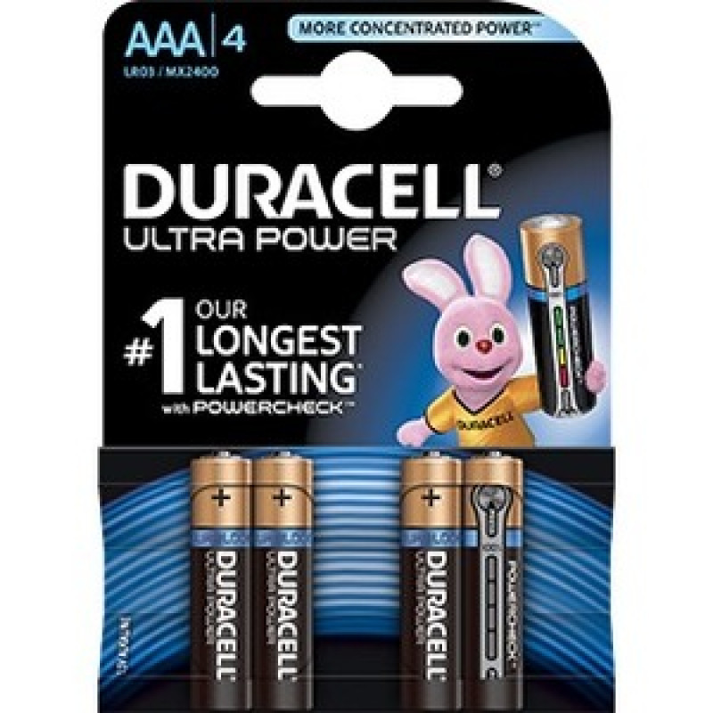 Piles Alcalines AAA Duracell Ultra Power x 4pcs — Duracell · Smarty Paris 18e
